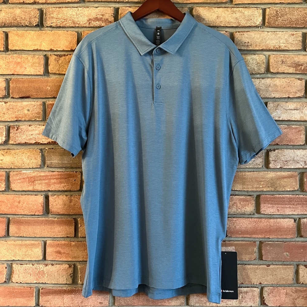 lululemon Evolution Polo in River Blue Size XXL